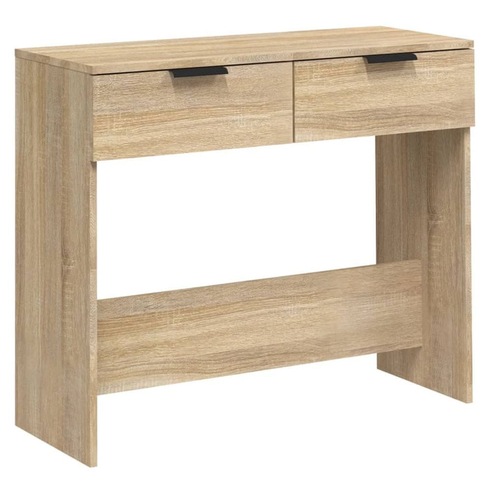 Vidaxl Konzolový stolík dub sonoma 90x36x75 cm spracované drevo
